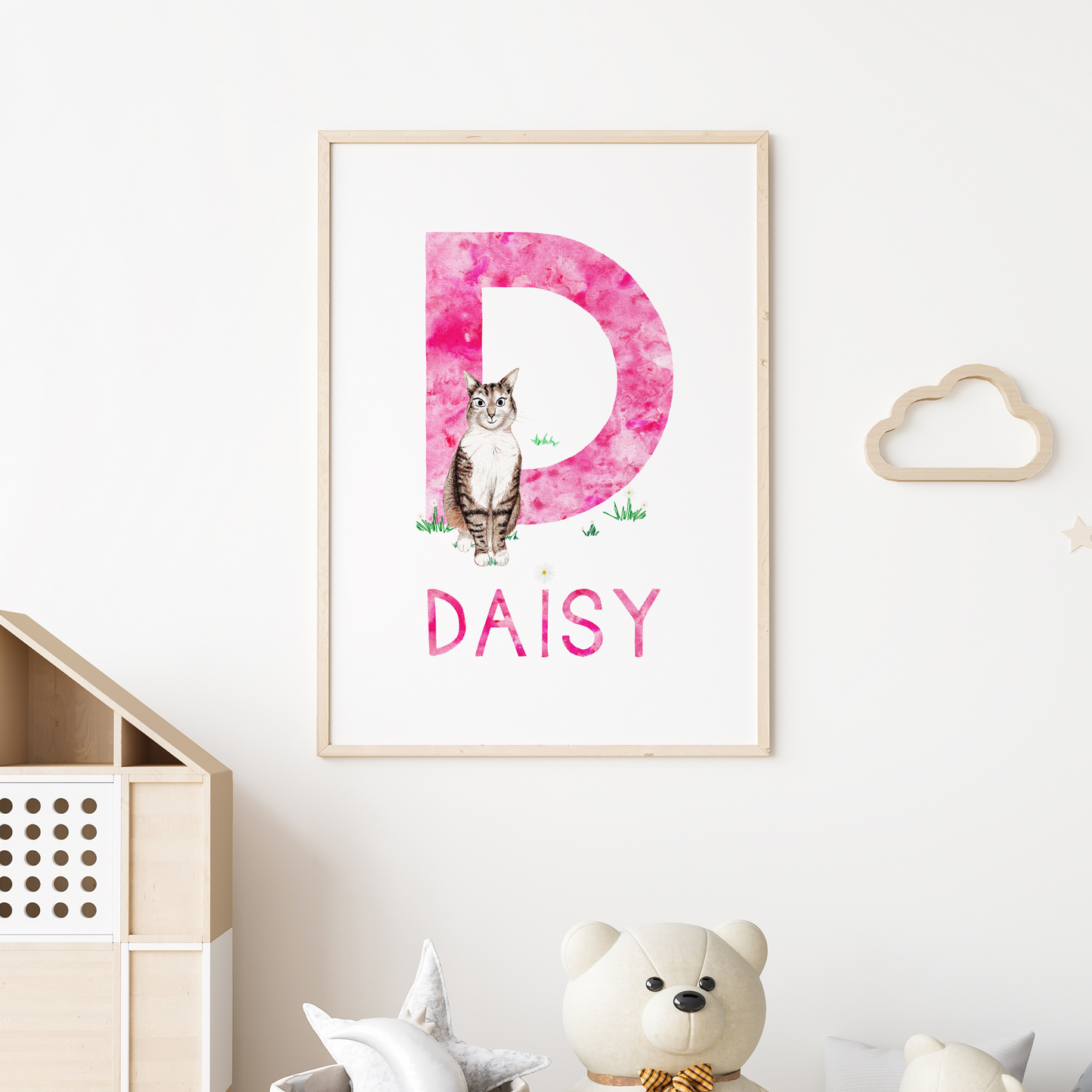 Animal Illustration Name Gift- Baby Girl